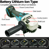 18V 125mm Angle Grinder Brushless Cordless Replaces For Makita DGA456 Body AU