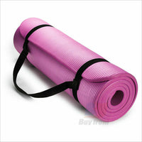 Yoga Mats 0.39/0.59 inch (10/15mm) Thick Gym Mat Non Slip With Carry Strap & Bag