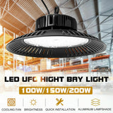 150W HIGH LOW BAY LED WORK LIGHT UFO WAREHOUSE FACTORY COMMERCIAL INDUSTRIAL AU