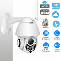 1080P WiFi Outdoor Dome Camera Wireless Security Night Vision 4X Zoom AU Stock