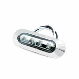 20X Caravan 4-LED SIDE MARKER CLEARANCE LIGHTS CAR TRAILER TRUCK 12V 24V - WHITE