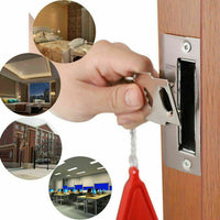 Portable Door Lock Hardware Safety Security Tool for Home Privacy Travel Hotel