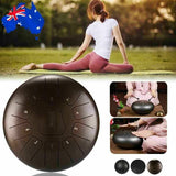 11 Notes 12'' 10'' Inch Steel Tongue Drum Handpan C D F Major Hand Tankdrum +Bag