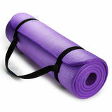 Yoga Mats 0.39/0.59 inch (10/15mm) Thick Gym Mat Non Slip With Carry Strap & Bag