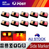 10X Red Amber Clearance Lights Side Marker LED Trailer Truck Car Warning Light