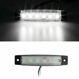 10X White 6 LED Marine Boat Bow Deck Navigation Transom Submersible Light 12-24V